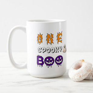 ハロウィンの楽しいお化けのシーン 👻 コーヒーマグカップ
