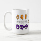 ハロウィンの楽しいお化けのシーン 👻 コーヒーマグカップ (左)