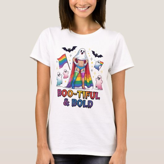 ハロウィンの楽しいお化けシーズン Tシャツ (正面)