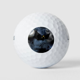 ハロウィンの楽しいお化けデザイン ゴルフボール