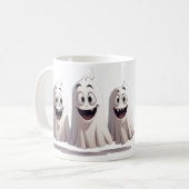 ハロウィンの楽しいお化け3兄弟 🍬 コーヒーマグカップ (正面左)
