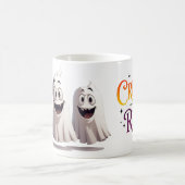 ハロウィンの楽しいお化け3兄弟 🍬 コーヒーマグカップ (中央)