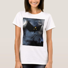 ハロウィンの楽しいスプーキーなデザイン Tシャツ