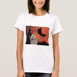 ハロウィンの楽しいデザイン Tシャツ