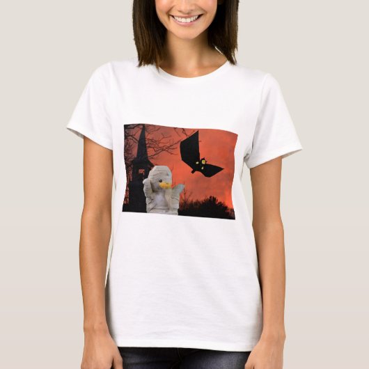 ハロウィンの楽しいデザイン Tシャツ (正面)
