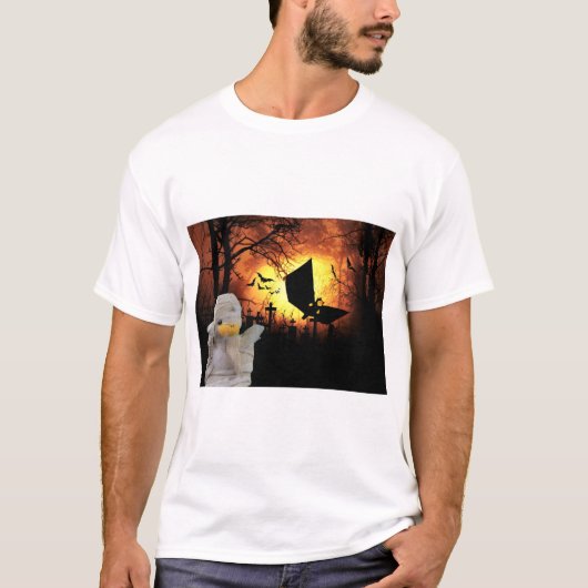 ハロウィンの楽しいデザイン Tシャツ (正面)