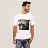 ハロウィンの楽しいデザイン Tシャツ (正面フル)