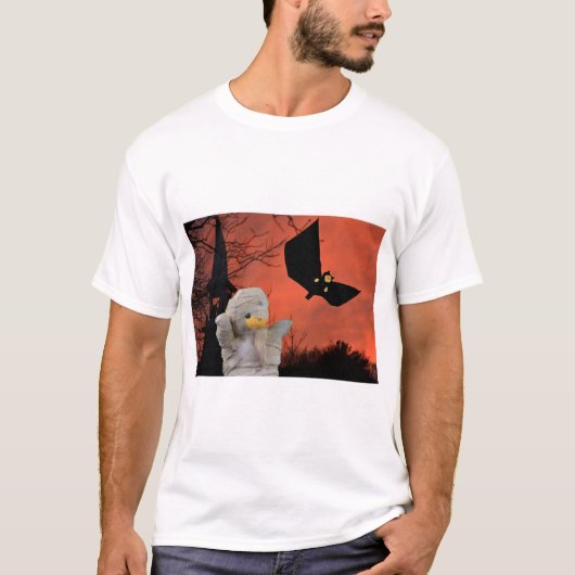 ハロウィンの楽しいデザイン Tシャツ (正面)