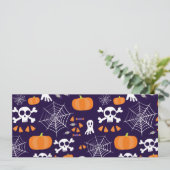 ハロウィンの楽しいパターン シーズンカード (スタンド正面)