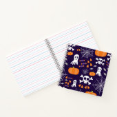 ハロウィンの楽しいパターン ノートブック (内部)