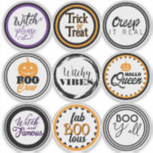 ハロウィンの楽しいパーティー景品 シール (正面)