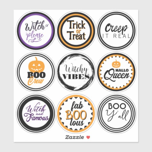 ハロウィンの楽しいパーティー景品 シール (シート)