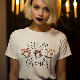 ハロウィンの楽しい女の子のイベント Tシャツ