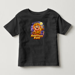 ハロウィンの楽しさ かわいい赤ちゃんパンプキンのイラスト トドラーTシャツ
