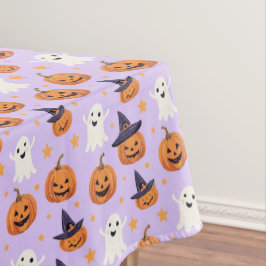 ハロウィンの楽しみ お化けとジャック・オ・ランタン テーブルクロス