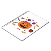 ハロウィンの模様 ノートブック (左側)