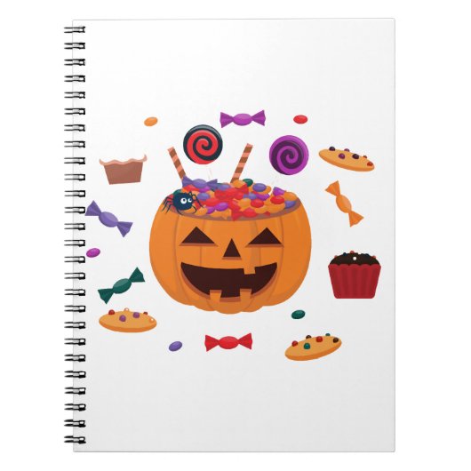 ハロウィンの模様 ノートブック (正面)