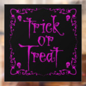 ハロウィンの毒紫色のトリック・オア・トリート ウィンドウサイン (シート2)
