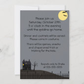 ハロウィンの気の変な招待状 招待状 (裏面)