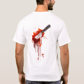 ハロウィンの気味が悪い衣裳 Tシャツ (裏面)