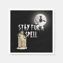 ハロウィンの水滴ろうそく スタンダードカクテルナプキン