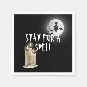 ハロウィンの水滴ろうそく スタンダードカクテルナプキン