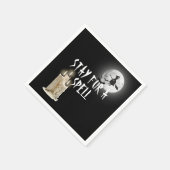 ハロウィンの水滴ろうそく スタンダードカクテルナプキン (角)