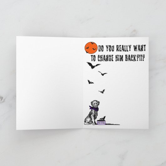 ハロウィンの決定 カード (内部)