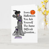 ハロウィンの決定 カード (黄色い花)