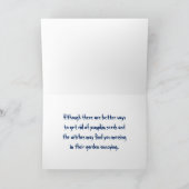 ハロウィンの注意カード カード (内部)