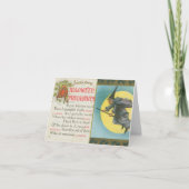 ハロウィンの注意事項 ウィッチ ヴィンテージ カード (正面)