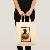 ハロウィンの流行の子猫 トートバッグ (正面(商品))