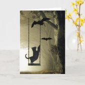 ハロウィンの演劇 カード (黄色い花)