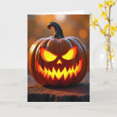 ハロウィンの熱い視線 カード (黄色い花)