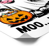 ハロウィンの牛 ポスター (角)