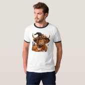 ハロウィンの牛 Tシャツ (正面フル)