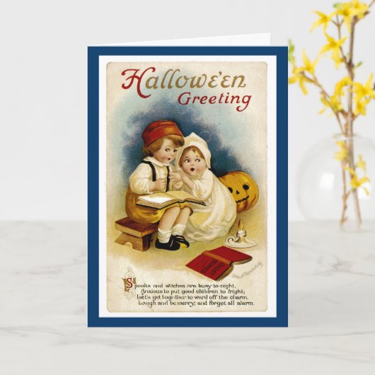 ハロウィンの物語 カード (黄色い花)