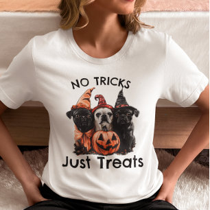 ハロウィンの犬たちにはトリックではなくお菓子を Tシャツ