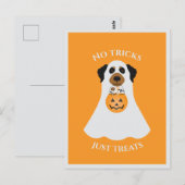 ハロウィンの犬のノトリ ポストカード (正面/裏面)