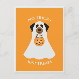 ハロウィンの犬のノトリ ポストカード