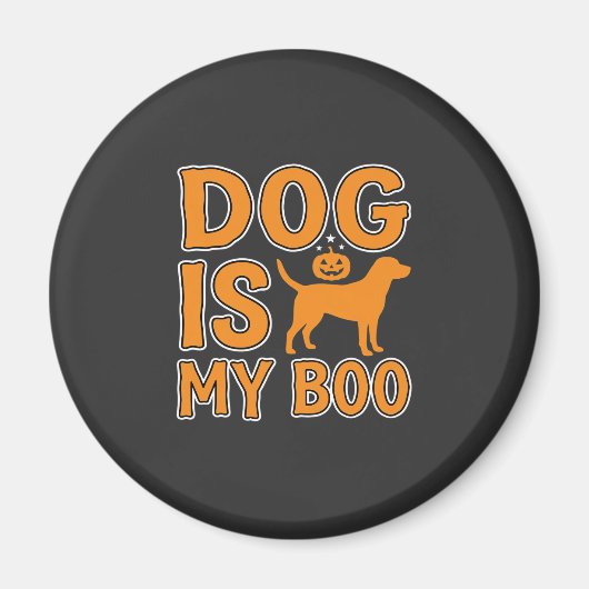 ハロウィンの犬は私のブー マグネット (正面)