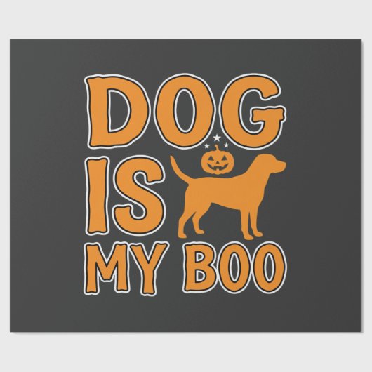 ハロウィンの犬は私のブー ラッピングペーパー (フラット)