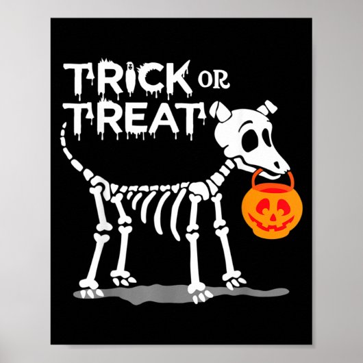 ハロウィンの犬トリック・オア・トリート ポスター (正面)