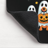ハロウィンの犬 スプーキーな雰囲気 マウスパッド (コーナー)