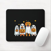 ハロウィンの犬 スプーキーな雰囲気 マウスパッド (マウス)