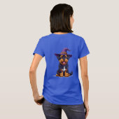ハロウィンの犬 Tシャツ (裏面フル)