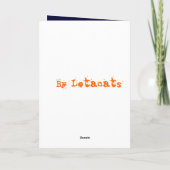 ハロウィンの猫ちゃんおよびハロウィンの月カード カード (裏面)