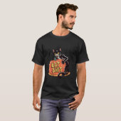 ハロウィンの猫とカボチャ Tシャツ (正面フル)