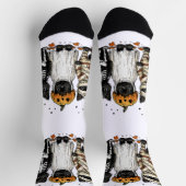 ハロウィンの猫3匹 ソックス (上部)