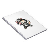 ハロウィンの猫 スケルトン かわいい猫 子どもたち ノートブック (右側)